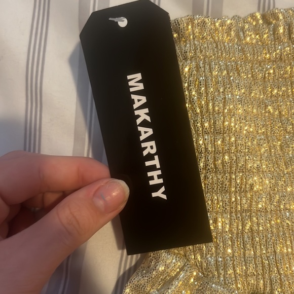 brand new flashy gold shorts - Picture 2 of 3